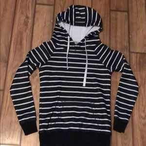 Black and white hoodie
